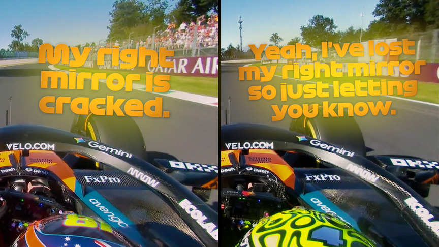 2025 Italian GP FP2: Both McLarens crack their mirrors in second practice